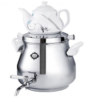 کتری قوری  عالی نسب  5 لیتری برنجی لادن | Alinasab Ladan Kettle and Teapot Set