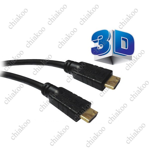 کابل  HDMI  کانکتور طلایی سه بعدی اکتیو 20 متری با گارانتی معتبر فرانت