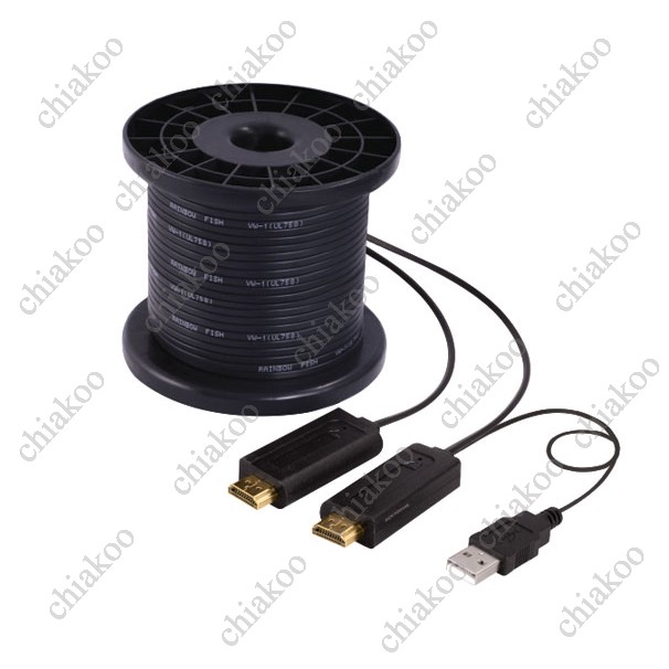 کابل HDMI افزایش روی بستر فیبر نوری 50 متری با گارانتی معتبر فرانت