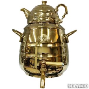 کتری قوری اس لوکس کف چدن 6 لیتر مدل 4013 طلایی