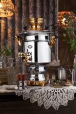 سماور گازی آبتین نفیس طلایی2