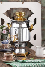 سماور گازی آتریس نفیس طلایی2