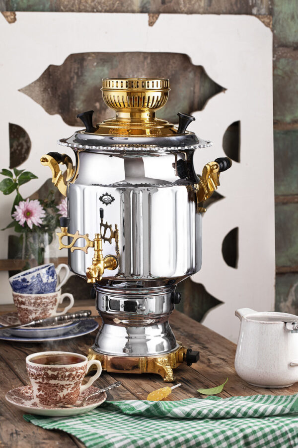 سماور گازی آتریس نفیس طلایی2