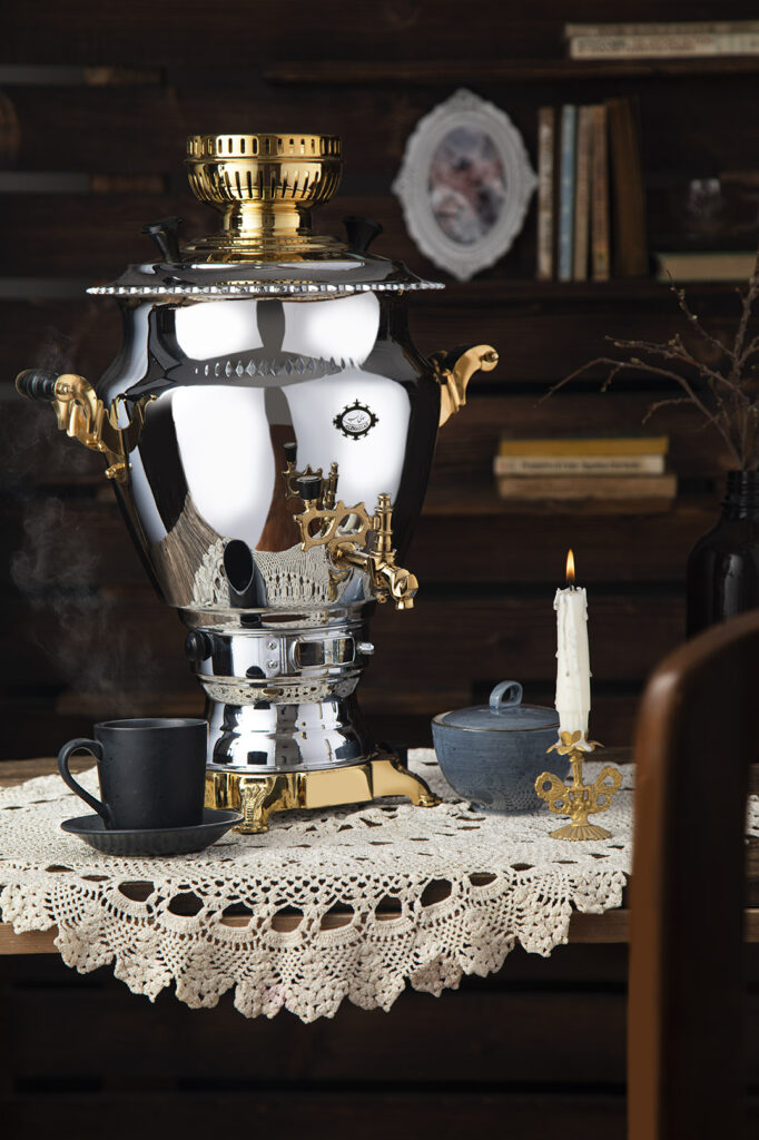 سماور گازی گنجینه نفیس طلایی2