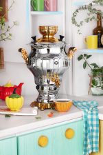 سماور گازی نگار نفیس طلایی2