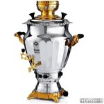 سماور گازی نگین نفیس طلایی 1