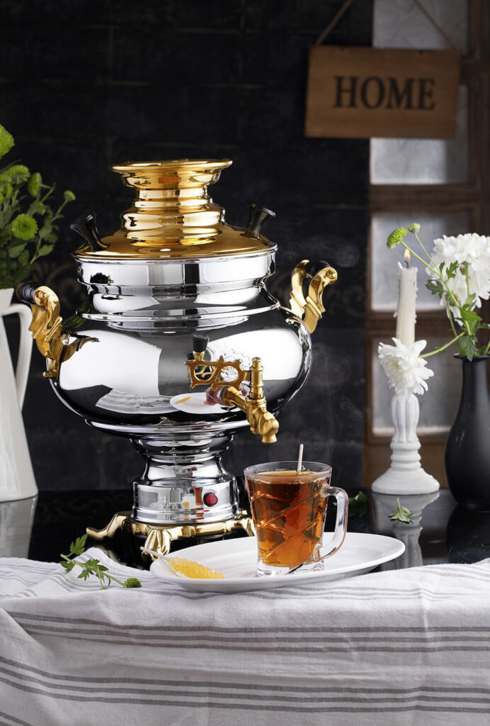 سماور برقی سارینا نفیس طلایی2