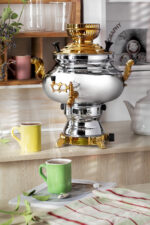 سماور گازی سیمینه نفیس طلایی2