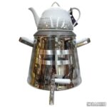 کتری قوری اس لوکس کف چدن 6 لیتر مدل 9020 هرمی با (قوری شکس)