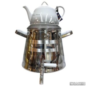 کتری قوری اس لوکس کف چدن 6 لیتر مدل 9020 هرمی با (قوری شکس)