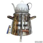 کتری قوری اس لوکس کف چدن 6 لیتر مدل 9021 هرمی با (قوری شکس)