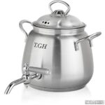 کتری کف چدن قیطاسی (TGH-تی جی اچ) مدل توس مات 5.‏2 لیتری کد 3003