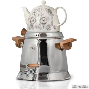 کتری قوری کف چدن قیطاسی (TGH-تی جی اچ) مدل کاوه براق 5.5 لیتری کد 7065