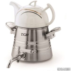 کتری قوری کف چدن قیطاسی (TGH-تی جی اچ) مدل هرمی 5.‏2 لیتری کد 8350