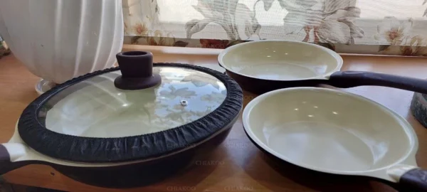 سرویس قابلمه هاردستون 12 پارچه سرامیکی کد CA2130 - Image 3