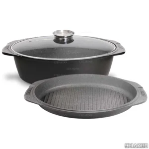 تابه مرغ و ماهی (MGS) ام جی اس سایز 38 سه تیکه-29