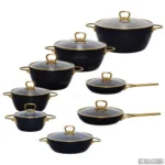 سرویس قابلمه (MGS) ام جی اس 16 پارچه یراق طلایی ماینز(فورج)-37