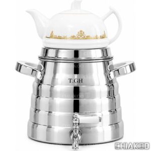 کتری قوری کف چدن قیطاسی (TGH-تی جی اچ) مدل ساسان براق 5 لیتری کد 7720
