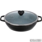 تابه درب دار عروس مدل کلاسیک خطی سایز 32