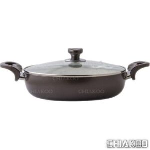 تابه عروس مدل پارمیس با درب پیرکس سایز 28