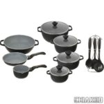 سرویس 18 پارچه عروس مدل کلاسیک خطی