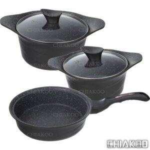 سرویس 5 پارچه عروس مدل دیاکو + ۱ عدد کف گیر هدیه (۶پارچه)