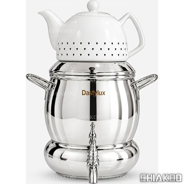 کتری استیل دستی لوکس قوری یاسمن کف چدن () کد ۳۰۵